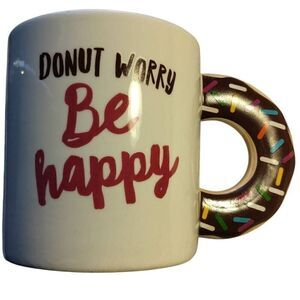 Donut Worry Be Happy Coffee Cup